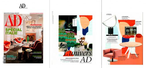 Composition X featured in AD Architectural Digest France April 2018